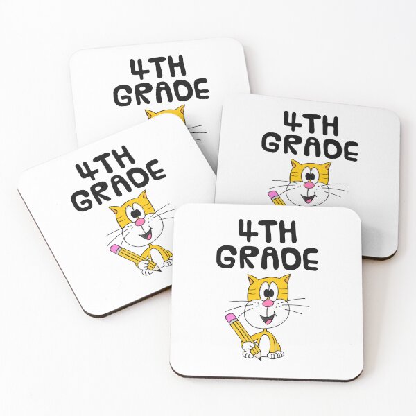 Item preview, School Cat 4th Grade Teacher, Back To School designed and sold by doodlerob.