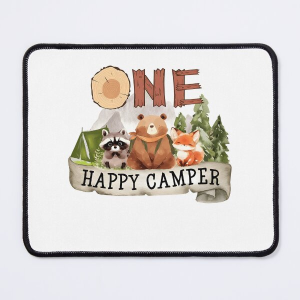 Item preview, One Happy Camper First Birthday Forest Animals designed and sold by XuanhieuBp.