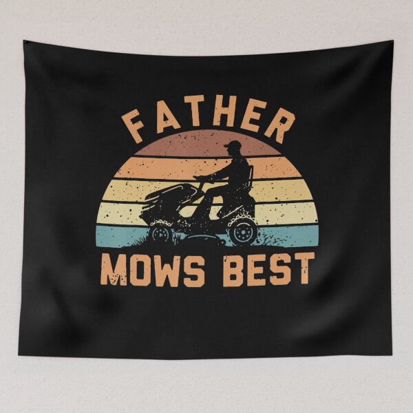 Item preview, Father Mows Best Funny Riding Mower Retro Mowing Dad designed and sold by Arfurneauxt.
