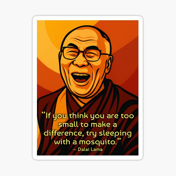 Item preview, Funny quote by Dalai Lama designed and sold by eebee00.