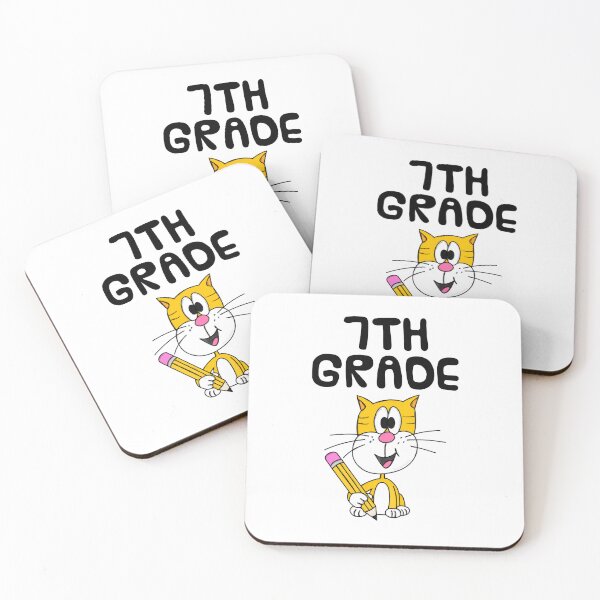 Item preview, School Cat 7th Grade Teacher, Back To School designed and sold by doodlerob.