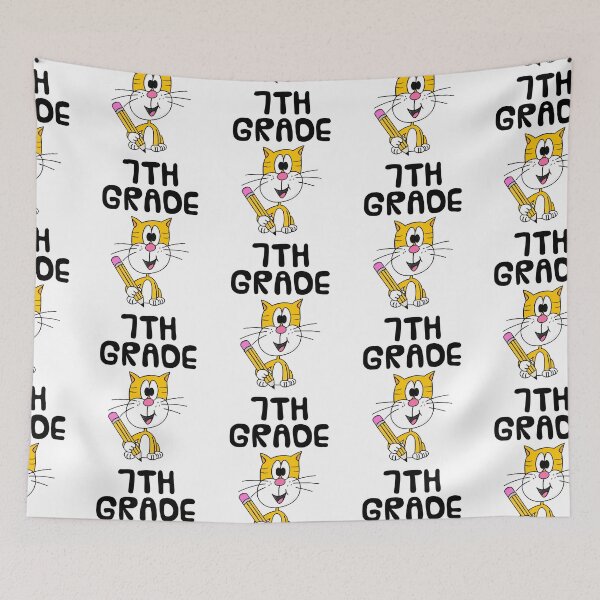 Item preview, School Cat 7th Grade Teacher, Back To School designed and sold by doodlerob.
