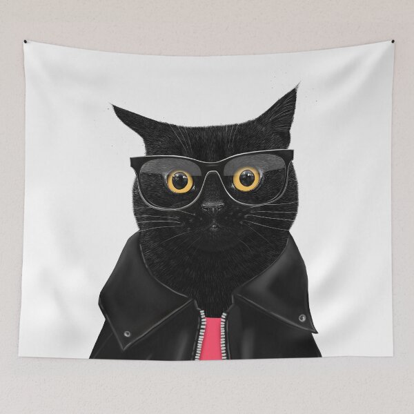 Item preview, Stylish black cat designed and sold by Valeriya Korenkova Kodamorkovkart.