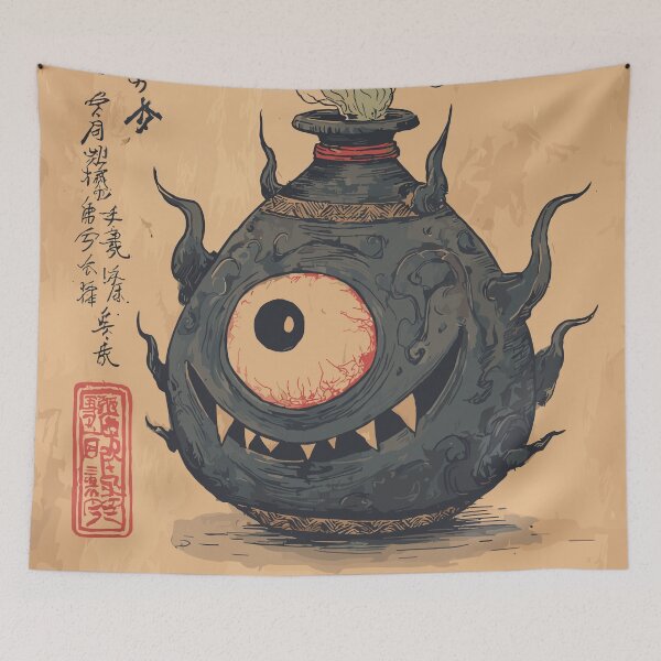 Item preview, Creepy Obake Yokai designed and sold by bapupa.