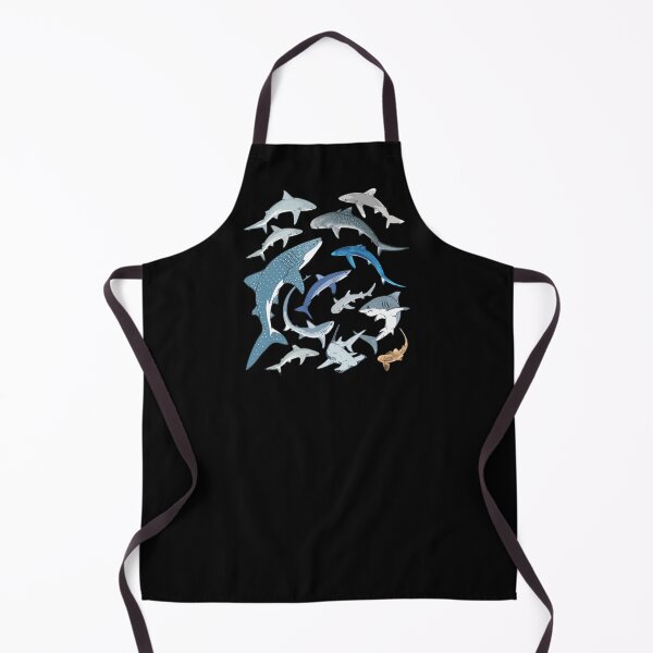 Item preview, Tiger shark blue shark whale shark hammerhead mako shark designed and sold by NicGrayGraphic.