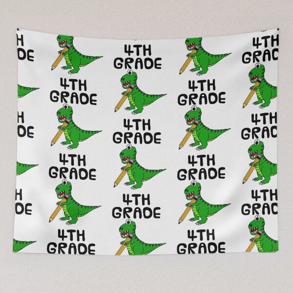 Item preview, School Dinosaur T-Rex 4th Grade Teacher, Back To School designed and sold by doodlerob.