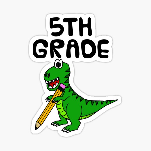 Item preview, School Dinosaur T-Rex 5th Grade Teacher, Back To School designed and sold by doodlerob.