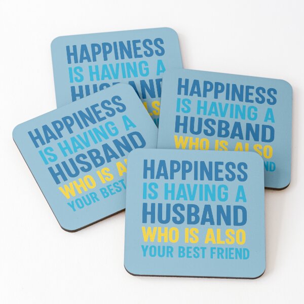 Item preview, HAPPINESS IS HAVING A HUSBAND WHO IS ALSO YOUR BEST FRIEND designed and sold by dontcryimhere.