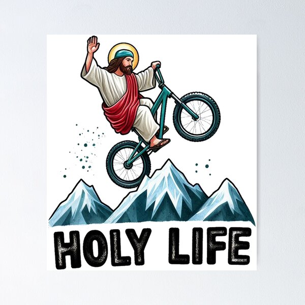 Item preview, Jesus Mountain Bike designed and sold by devonclemon.