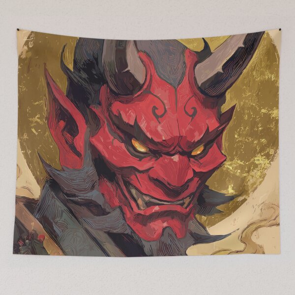 Item preview, Traditional Japanese Oni designed and sold by bapupa.