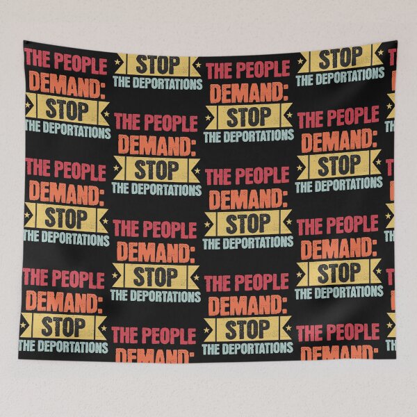 Item preview,  The People Demand Stop Deportations Activists Shirt designed and sold by ViviWyco.