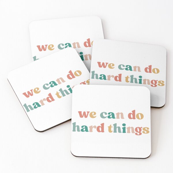 Item preview, We Can Do Hard Things, Inspirational  designed and sold by faridman.