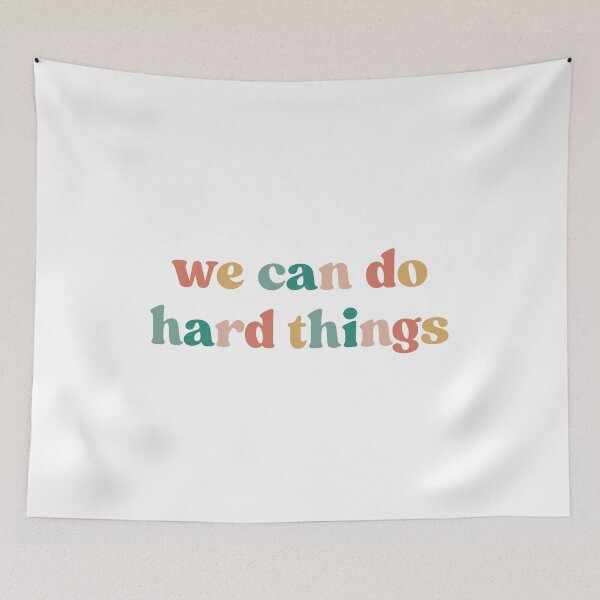 Item preview, We Can Do Hard Things, Inspirational  designed and sold by faridman.