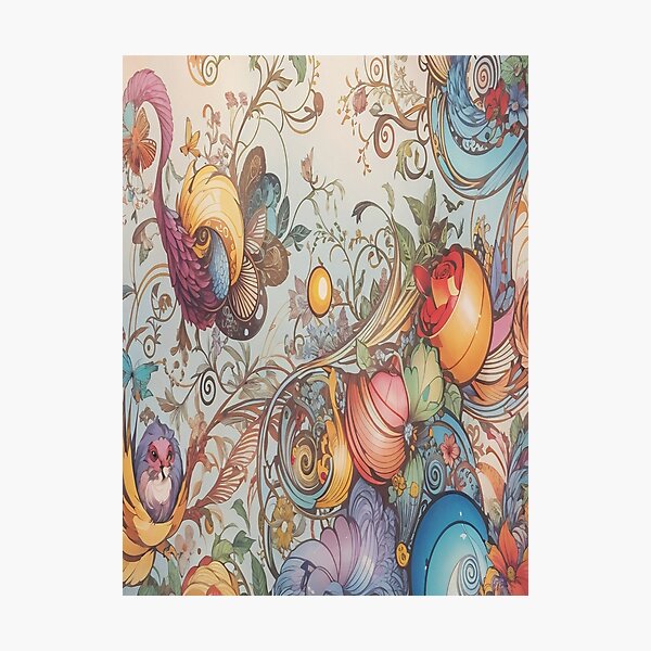 Item preview, Calm color tree pattern designed and sold by saly55887.