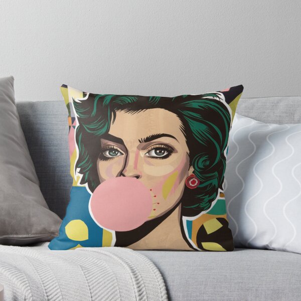 Item preview, Woman With Pink Bubble Gum designed and sold by whitecat23.