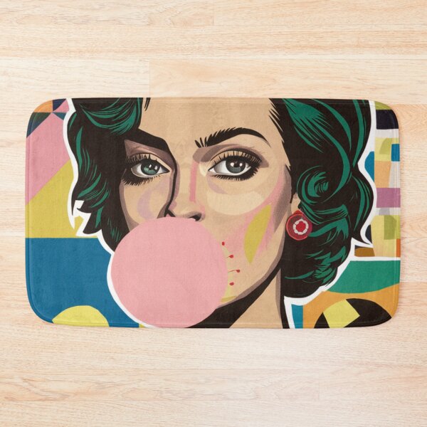 Item preview, Woman With Pink Bubble Gum designed and sold by whitecat23.