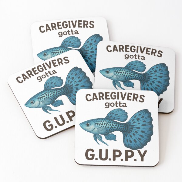Item preview, Caregivers gotta GUPPY designed and sold by Pop Conscious Gen X Caregiving and Living.