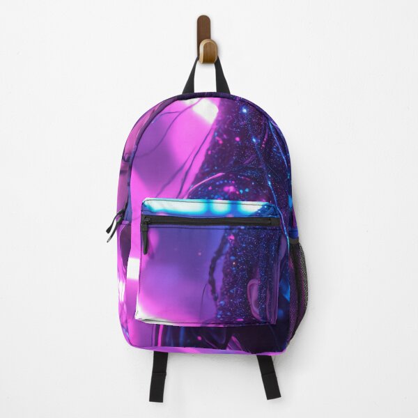 Item preview, Libra Zodiac Sign – Neon Harmony Beauty | Pink and Blue Cyberpunk Art designed and sold by ArtiQreate.