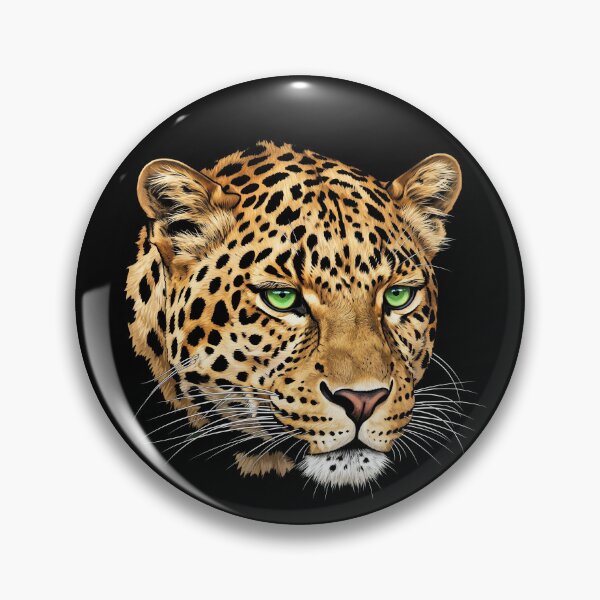 Item preview, Leopard's head at an angle designed and sold by leilazarus.