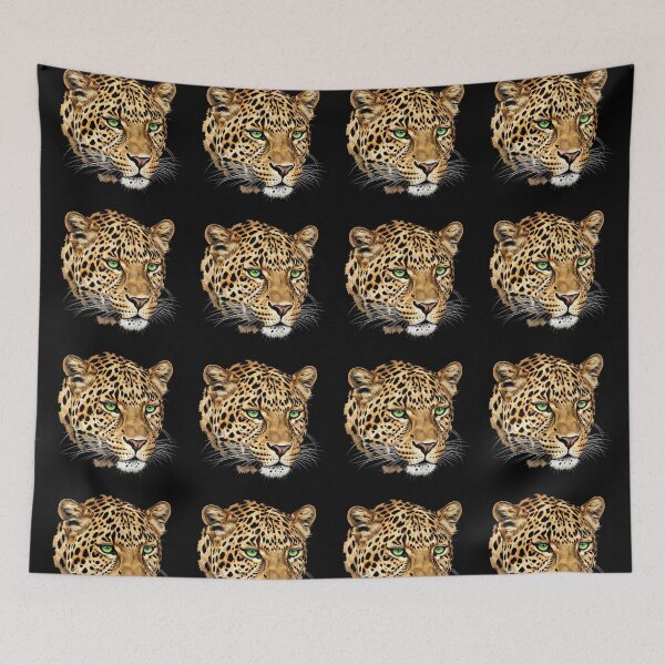 Item preview, Leopard's head at an angle designed and sold by leilazarus.