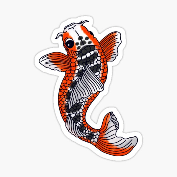Koi - Shusui Style Sticker