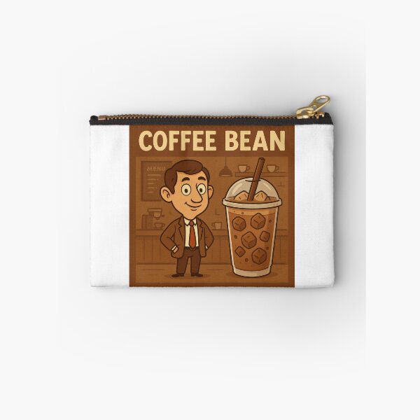 Item preview, Coffee Bean – Funny Cartoon Caffeine Sticker Design designed and sold by Felt & Spoken.