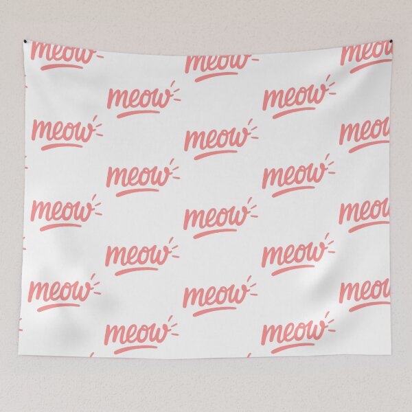 Item preview, Meow Fun Pink Text Design  designed and sold by FarieArt.
