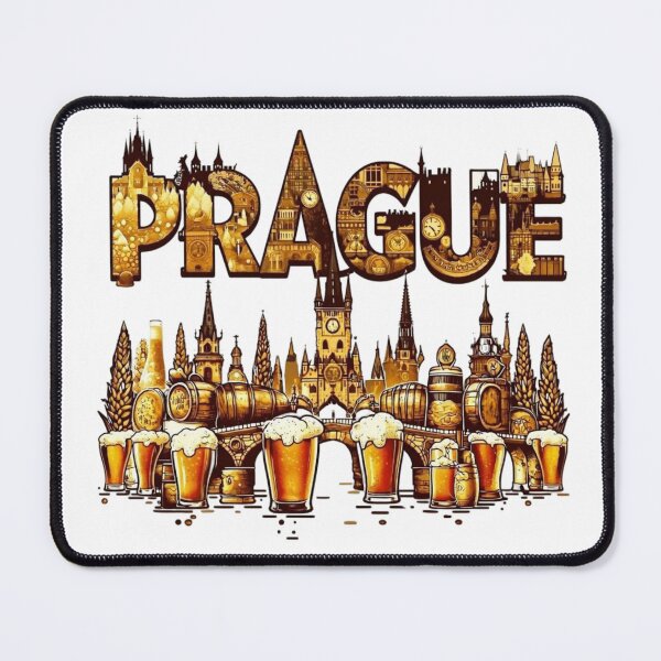 Item preview, PRAGUE Bohemian Brew Capital Travel, Aestetic, Trendy,Reloaded, Viral Drop 2025 designed and sold by Imaginarium of Chaos falcon88 .