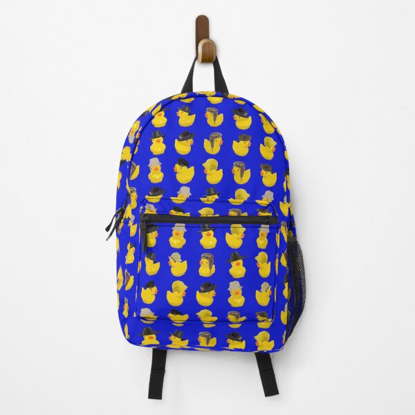 Item preview, Yellow Chicks in Hats in Rows on Royal Blue designed and sold by Art in My Loft.