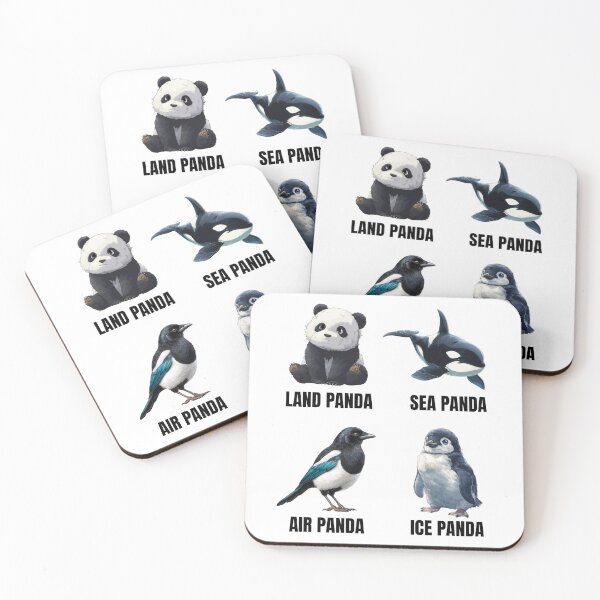Item preview, Funny Types Of Panda designed and sold by RockFireMerch.