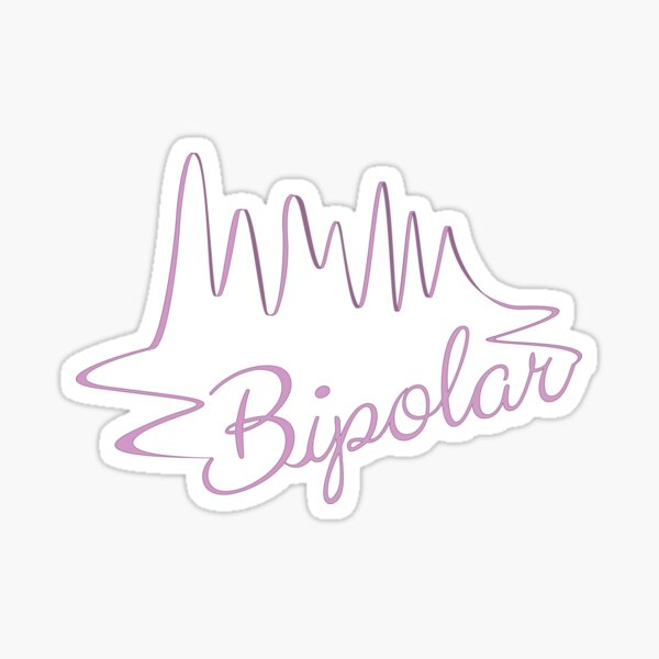 Bipolar rollercoaster Sticker