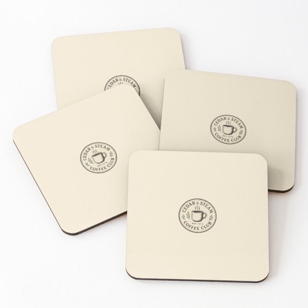 Item preview, Cedar & Steam Coffee Club – Vintage Café Logo Design designed and sold by thenicequote.