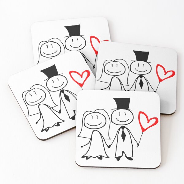 Item preview, Wedding Couple Holding Red Heart designed and sold by PioneerX1.