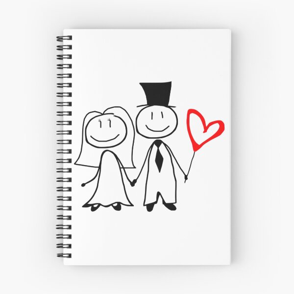 Artikelvorschau, Hochzeitspaar mit rotem Herzen entworfen und verkauft von PioneerX1.