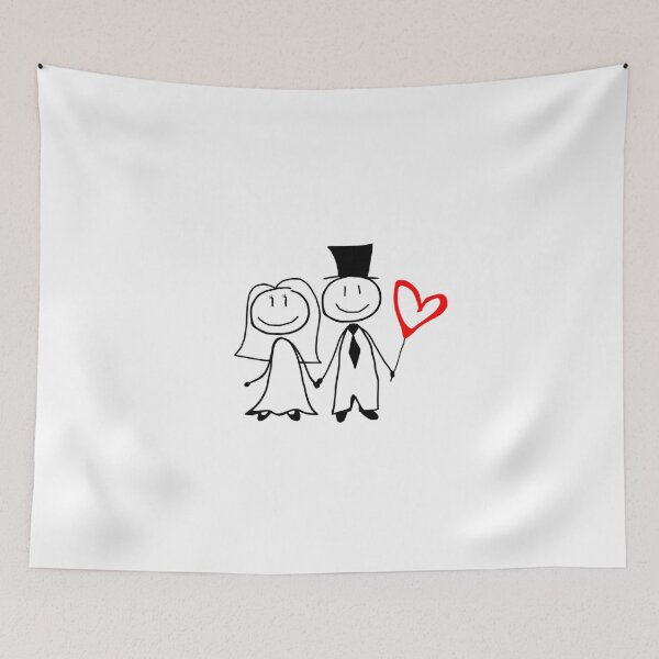 Item preview, Wedding Couple Holding Red Heart designed and sold by PioneerX1.