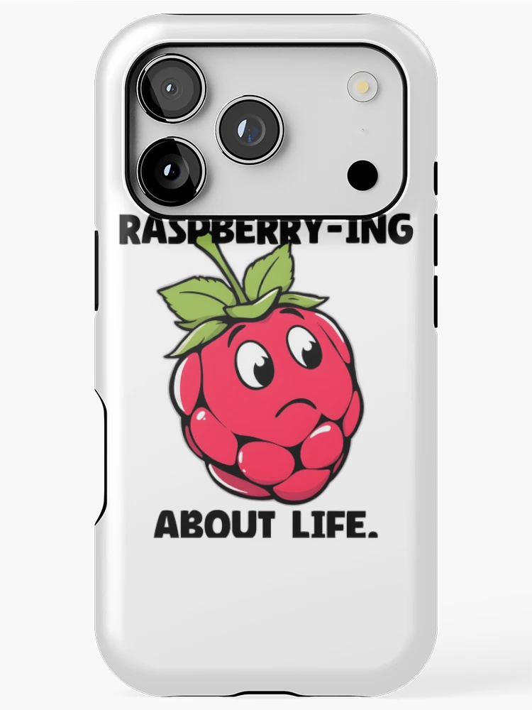 Thumbnail 1 of 4, iPhone Case, The Reflective Raspberry designed and sold by allogy.