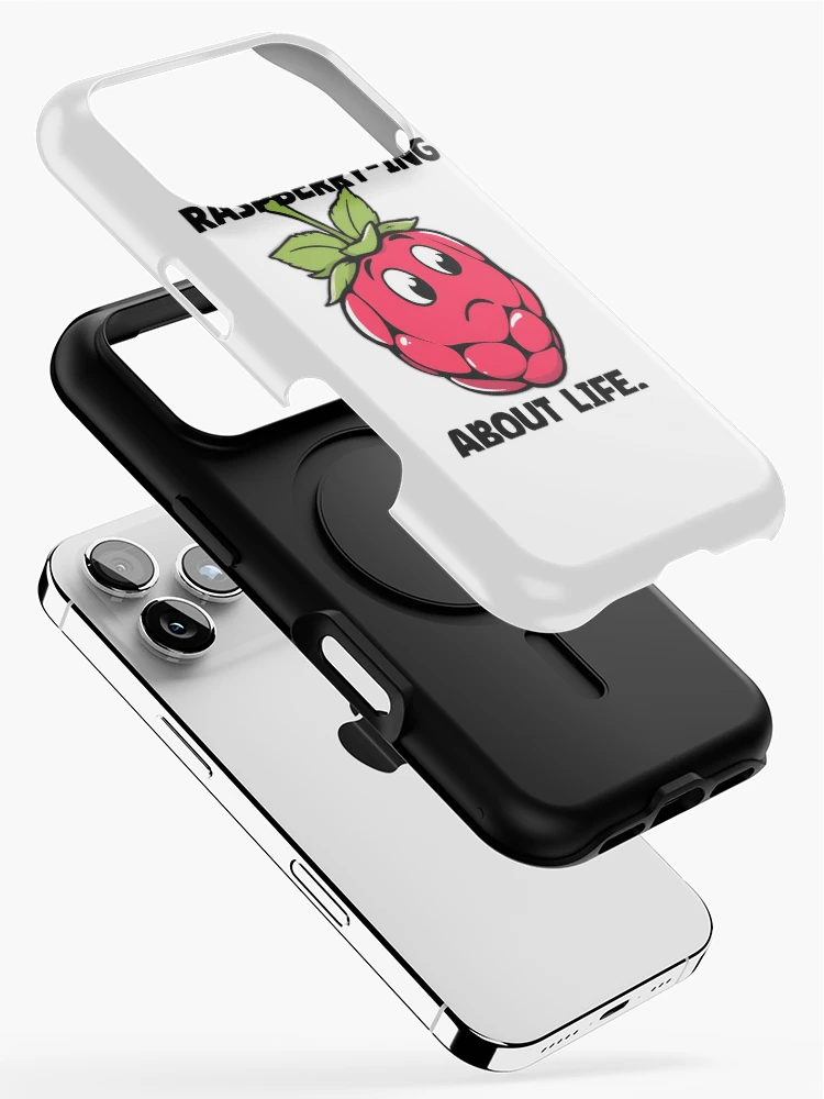 Thumbnail 2 of 4, iPhone Case, The Reflective Raspberry designed and sold by allogy.