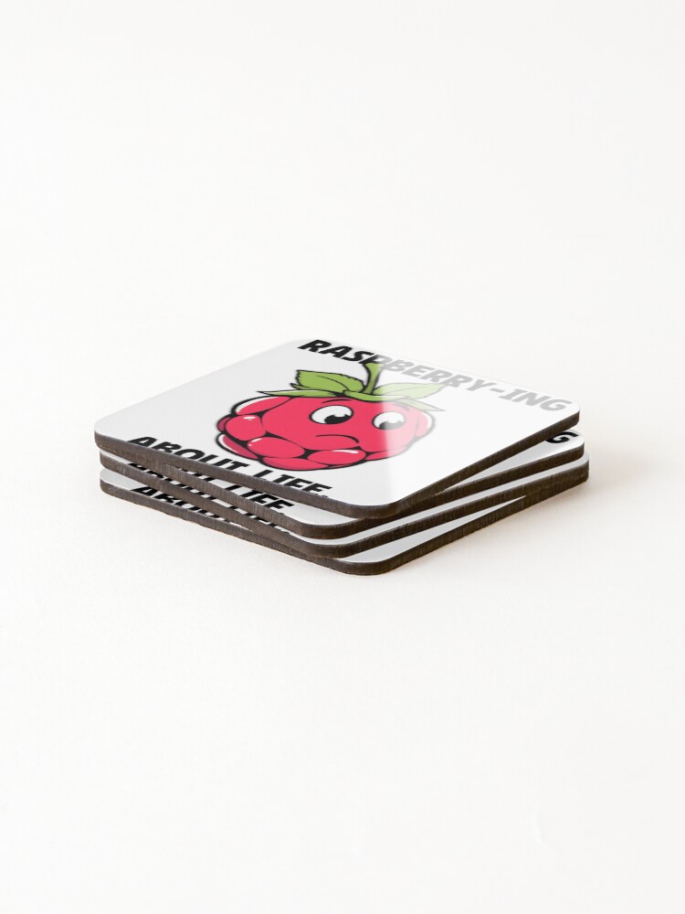 Thumbnail 4 of 5, Coasters (Set of 4), The Reflective Raspberry designed and sold by allogy.