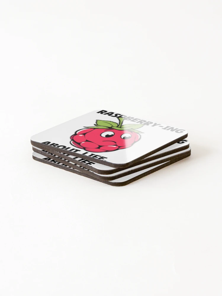 Thumbnail 4 of 5, Coasters (Set of 4), The Reflective Raspberry designed and sold by allogy.