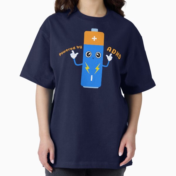 Item preview, Powered By ADHD Cute Battery designed and sold by VibrantVibesCo.