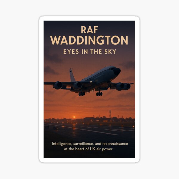 RAF Waddington Eyes in the Sky Sticker
