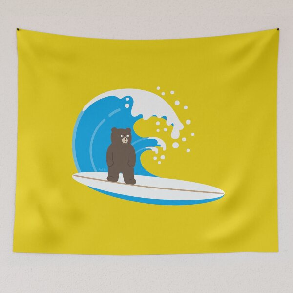 Item preview, unBEARable Surfing (brown) designed and sold by 73553.