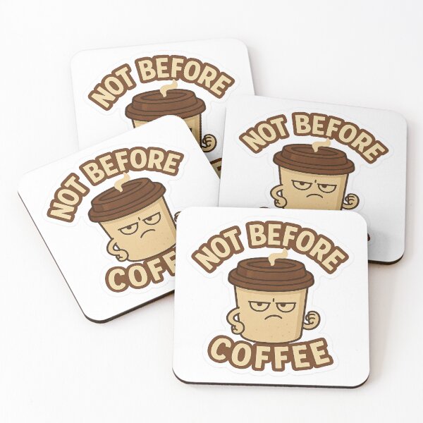Item preview, Not Before Coffee designed and sold by Felt & Spoken.