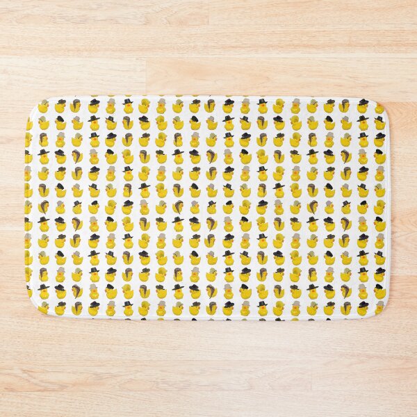 Item preview, Yellow Chicks in Hats in Rows on White designed and sold by Art in My Loft.