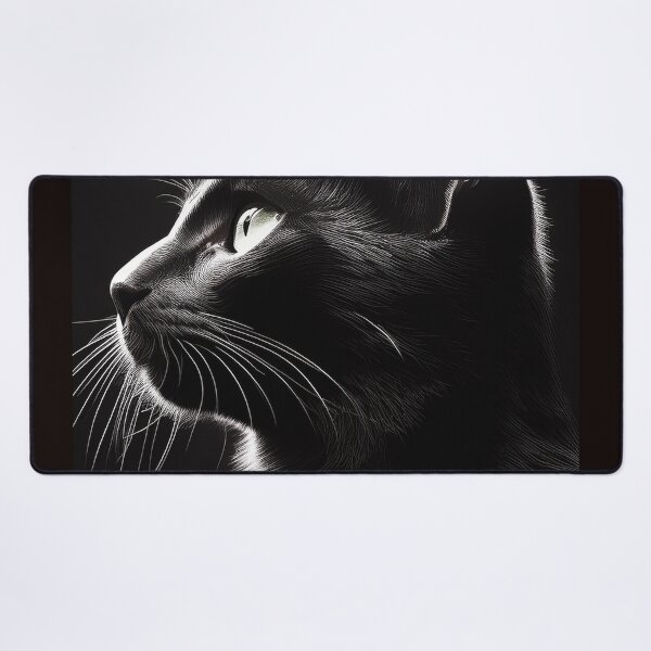 Item preview, Profile of black cat with backlight designed and sold by Photopat.