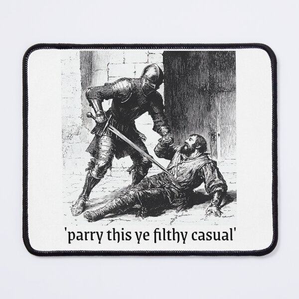 Item preview, Parry This You Filthy Casual Meme – Funny Medieval Knight Gamer designed and sold by RockFireMerch.