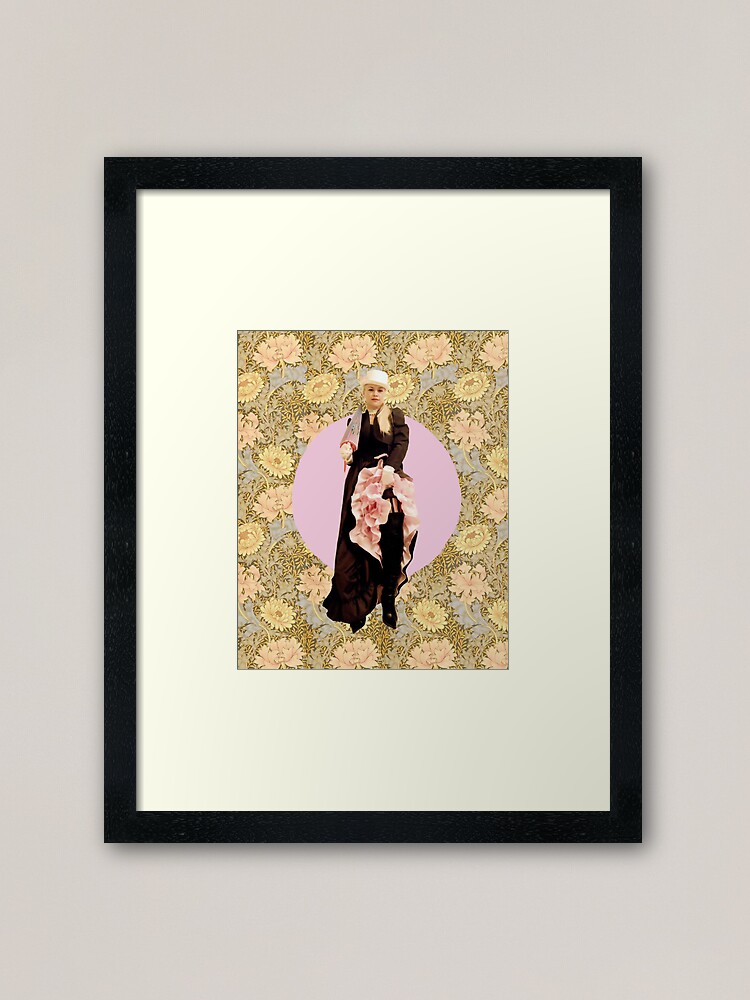 Thumbnail 2 of 7, Framed Art Print, Victorian Pin-up designed and sold by jdempsey.