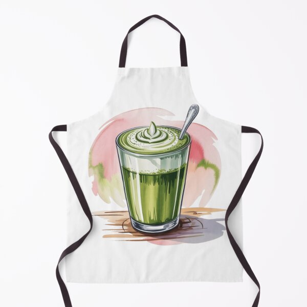 Item preview, Watercolor Matcha Latte designed and sold by ArtQueen777.