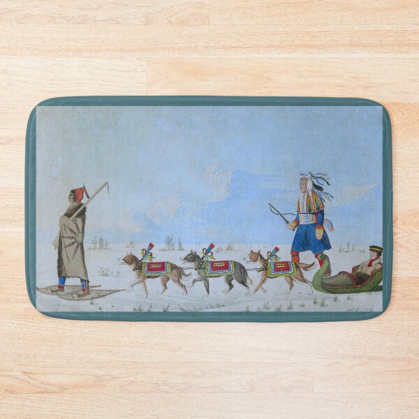 Item preview, Dog Sled in the Canadian North (1825) designed and sold by 19th Century in Color.