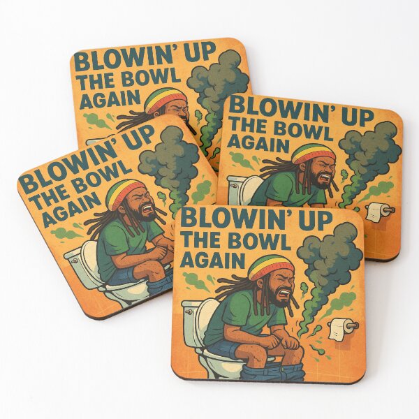 Item preview, Rasta Man Blowing up the toilet  designed and sold by Now-Thats-Crazy.